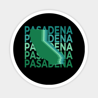 Pasadena California Green Repeat Magnet